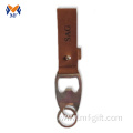 Personalized leather keychain bottle opener for mens